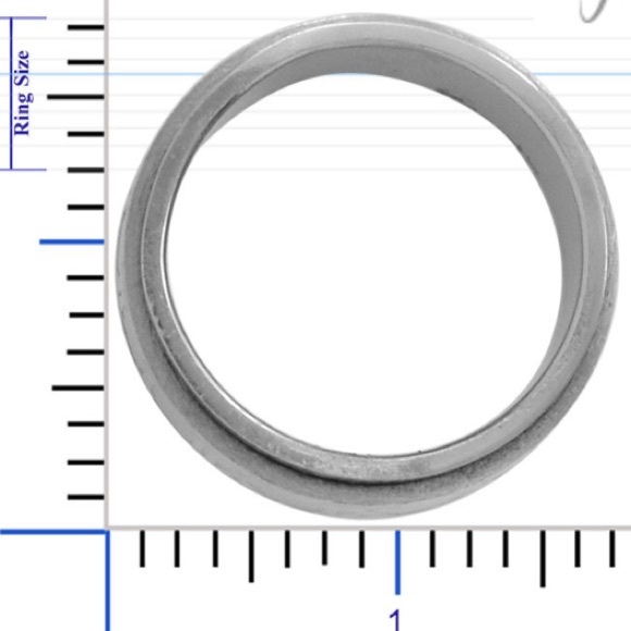 Stainless Steel Roman Numeral Spinner Ring - Picture 3 of 4